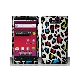 Motorola Triumph WX435 (Virgin Mobile) Colorful Leopard Design Hard Case Snap On Protector Cover + Car Charger + Free Neck Strap + Free Magic Soil Crystal Gift Cell Phones & Accessories