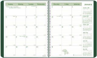 Brownline 2010 EcoLogix Monthly Planner 14 Months (Dec Jan) Twin Wire, Green, 11 x 8.5 Inches (CB435W.GRN)  Appointment Books And Planners 