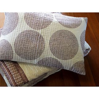 bali circle quilted voile pillowcase by reason home