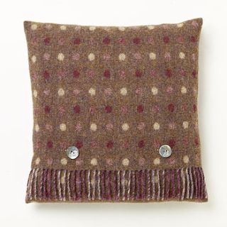 grape spot cushion by the wool room