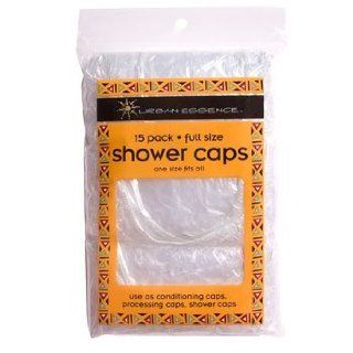 Set of 15 Clear Shower Caps Hair Deep Conditioning Caps Perm Processing Caps Hair Protection Styling Retouch Disposable and Lightweight Leave in Conditioner; Also Used as Shoe Protection by Contractors, Plumbers, Electricians, Cable Repairmen and Carpenter