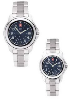Swiss Army Brand Officers Bracelet Watch w/Blue Dial —