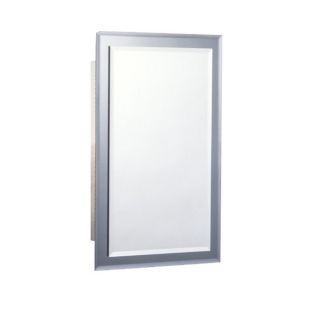 Broan Mirror On Mirror 26 in H x 16 in W Frameless Metal Recessed Medicine Cabinet