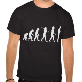 Evolution of Man Texting Dark T Shirt