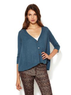 Pleat Back Swing Cardigan by Autumn Cashmere