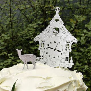 cuckoo clock christmas cake decoration by dowse