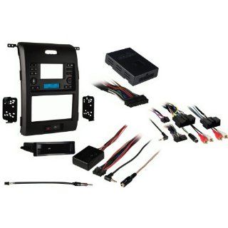 Metra 99 5830B Single/Double DIN Stereo Dash Kit for 2013 up Ford F 150 with Amplified Interface, Antenna Adapter & Steering Wheel Control Interface  Vehicle Audio Video Antennas 