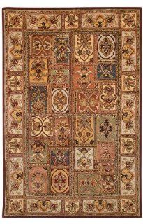 Safavieh Classics Collection CL386A Handmade Multicolor Wool Area Rug, 4 Feet by 6 Feet   Round Rugs