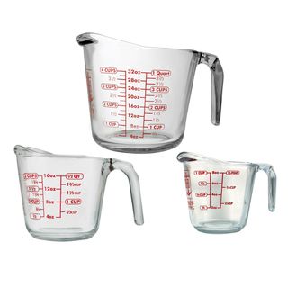 Anchor Hocking 3 piece Open Handle Measuring Cup Set Anchor Hocking Cooking Tools
