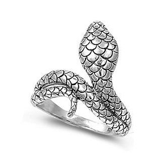 Sterling Silver High Polish Snake Ring Jewelry