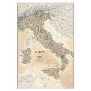 National Geographic Maps Italy Classic Wall Map