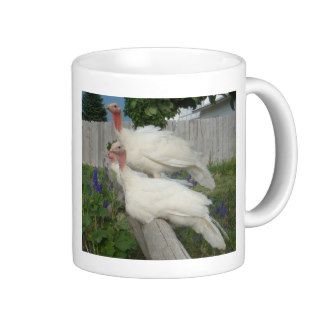 Poultry Mug   Midget White Turkeys