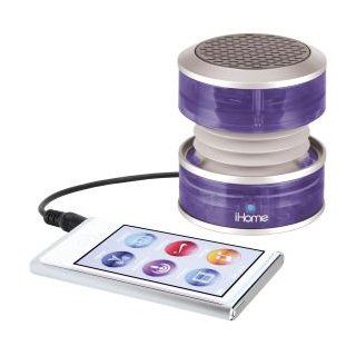 iHome 3.5mm Aux Portable Speaker (Purple Translucent)   Players & Accessories