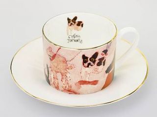 hot dogs cup and saucer by arthouse meath