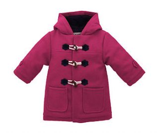 bespoke child's duffel coat pink by cololo