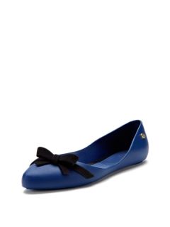 Trippy Pointed Toe Bow Ballet Flat by Melissa