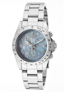 Invicta 9429  Watches,Womens Speedway Chronograph Blue MOP Dial Stainless Steel, Chronograph Invicta Quartz Watches