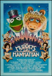 The Muppets Take Manhattan 1984 ORIGINAL MOVIE POSTER Comedy Family Musical   Dimensions 27" x 41" Dave Goelz, Frank Oz, Jim Henson Entertainment Collectibles