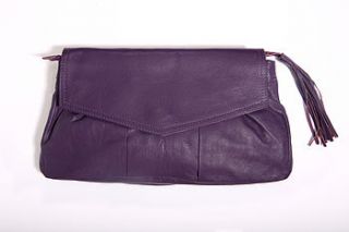 genuine leather noor clutch bag by alkina