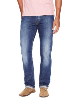 Straight Fit Stretch Jeans by Faconnable Tailored Denim