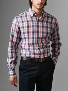 Linen Plaid Shirt by Truzzi