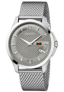 Gucci YA126301  Watches,G Timeless Stainless Steel Mesh Mens Watch, Casual Gucci Quartz Watches