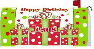 Happy Birthday Jesus Christmas Magnetic Mailbox Cover Wrap  