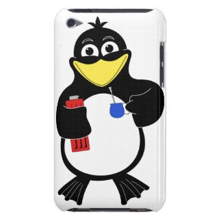 Cartoon penguin barely there iPod cover