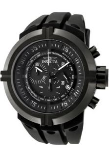 Invicta 0845  Watches,Mens Force Chronograph Black Dial Black Polyurethane, Chronograph Invicta Quartz Watches
