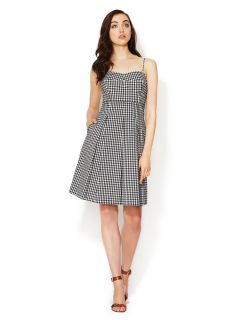 Clarice Inverted Pleat Gingham Dress by Lafayette 148 New York