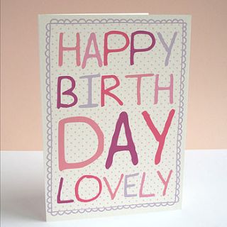 personalised 'happy birthday' card by sarah catherine designs
