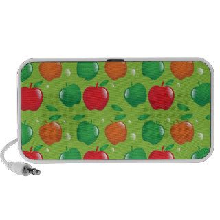 Cute apple green and red pattern travel speaker