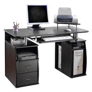 Deluxe Executive Style Computer Desk   Espresso 