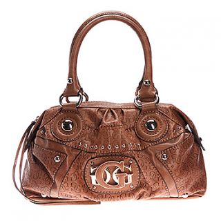 Guess Cowgirl Small Satchel  Women's   Brown Embossed Vintage