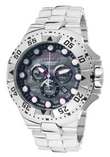 Invicta 13085  Watches,Mens Excursion Chronograph Gray Mother Of Pearl Dial Stainless Steel, Chronograph Invicta Quartz Watches