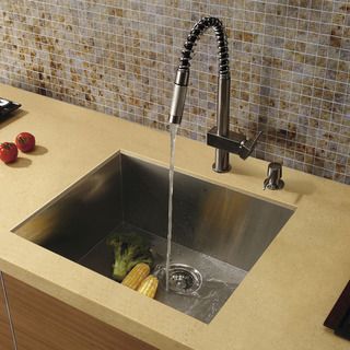 Top Quality Vigo Undermount Kitchen Sink, Faucet and Dispenser Vigo Sink & Faucet Sets