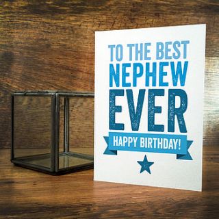 best nephew birthday card by a is for alphabet