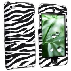 White/ Black Zebra Case for Apple iPod touch 4th Gen Eforcity Cases & Holders