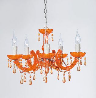 orange baroque style chandelier by i love retro