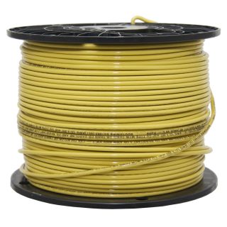 500 ft 12 Awg Solid Yellow Copper THHN Wire (By the Roll)