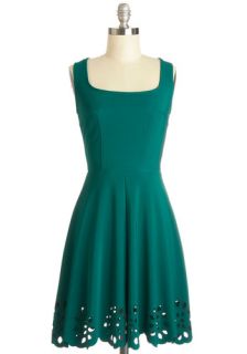 Eyelet Getaway Dress in Forest  Mod Retro Vintage Dresses