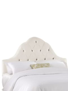 High Arch Tufted Headboard in Shantung Pearl by Platinum Collection by SF Designs