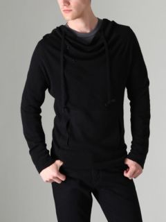 Cashmere Cowl Neck Hoodie by SOH NY