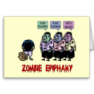 Funny zombie greeting cards