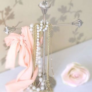 silver vintage jewellery stand by olivia sticks with layla