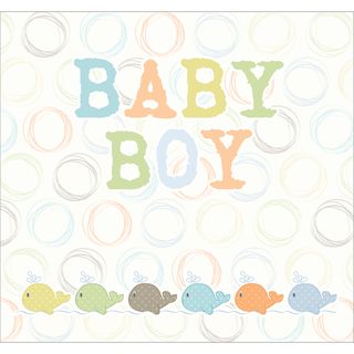 Postbound Scrapbook Album 12"X12" Water Baby Boy Scrapbook Albums