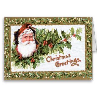 Santa Christmas Greetings Cards