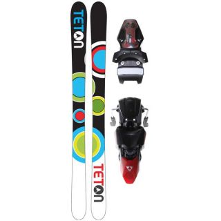 Teton Floater Rocker V2 Skis w/ Fischer X 13 Ski Bindings Black/Red ski package 053