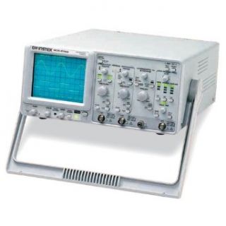 Instek GOS 6103C Portable Analog Oscilloscope with 100MHz Frequency Counter, 100MHz Bandwidth, 2 Channels, Timebase Auto Range Function, CRT with 16kV Accelerating Potential Science Lab Oscilloscopes