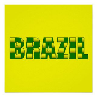 Brazil Carbon logo   2010 soccer gifts Print